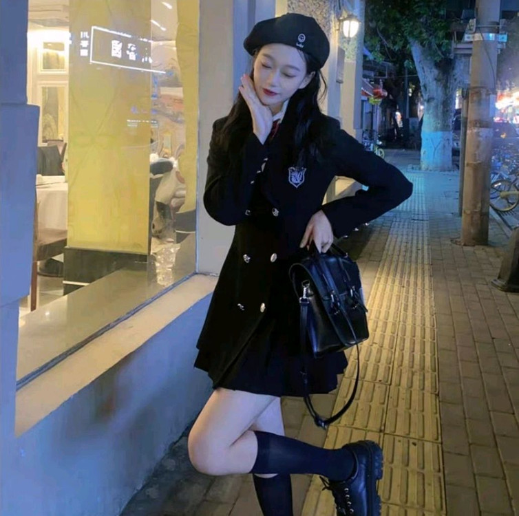 프레피룩 영국교복 정장 자켓 하이틴 졸사 컨셉 대여 이미지