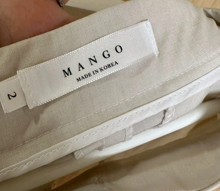가격내림 새상품 MANGO 망고슬랙스 망고바지 내수상품 여성정장바지 여성슬랙스 사이즈M 하객룩 출근룩 데일리룩 이미지