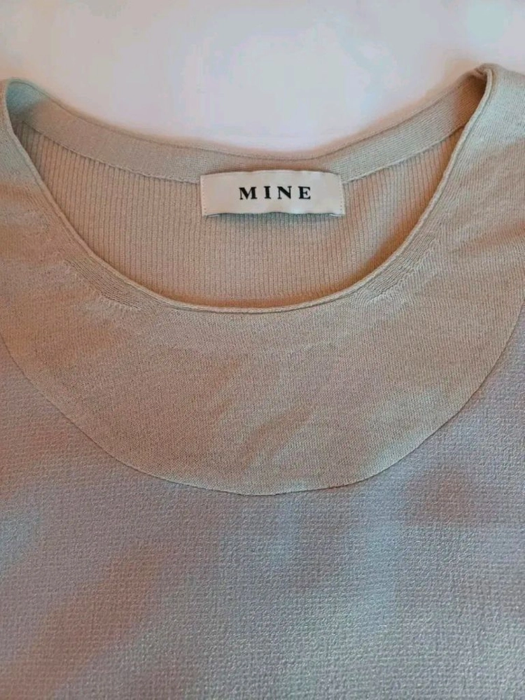 한섬마인mine 니트베스트슬리브리스90사이즈 견혼방 이미지