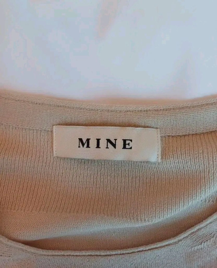 한섬마인mine 니트베스트슬리브리스90사이즈 견혼방 이미지