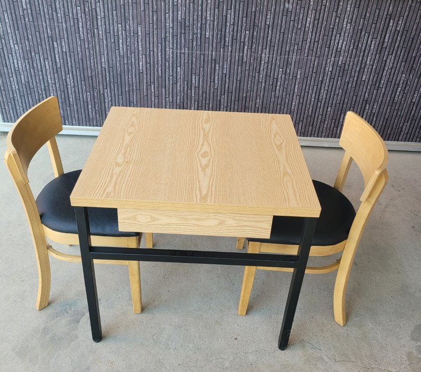 2인용 , 4인용 36t 식당 서랍 테이블 세트입니다(수량 많이 보유하고 있어요) 이미지