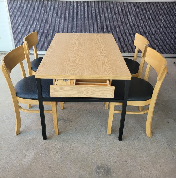 2인용 , 4인용 36t 식당 서랍 테이블 세트입니다(수량 많이 보유하고 있어요) 이미지