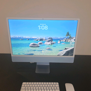 아이맥 M3 256gb 블루 상태최상 이미지