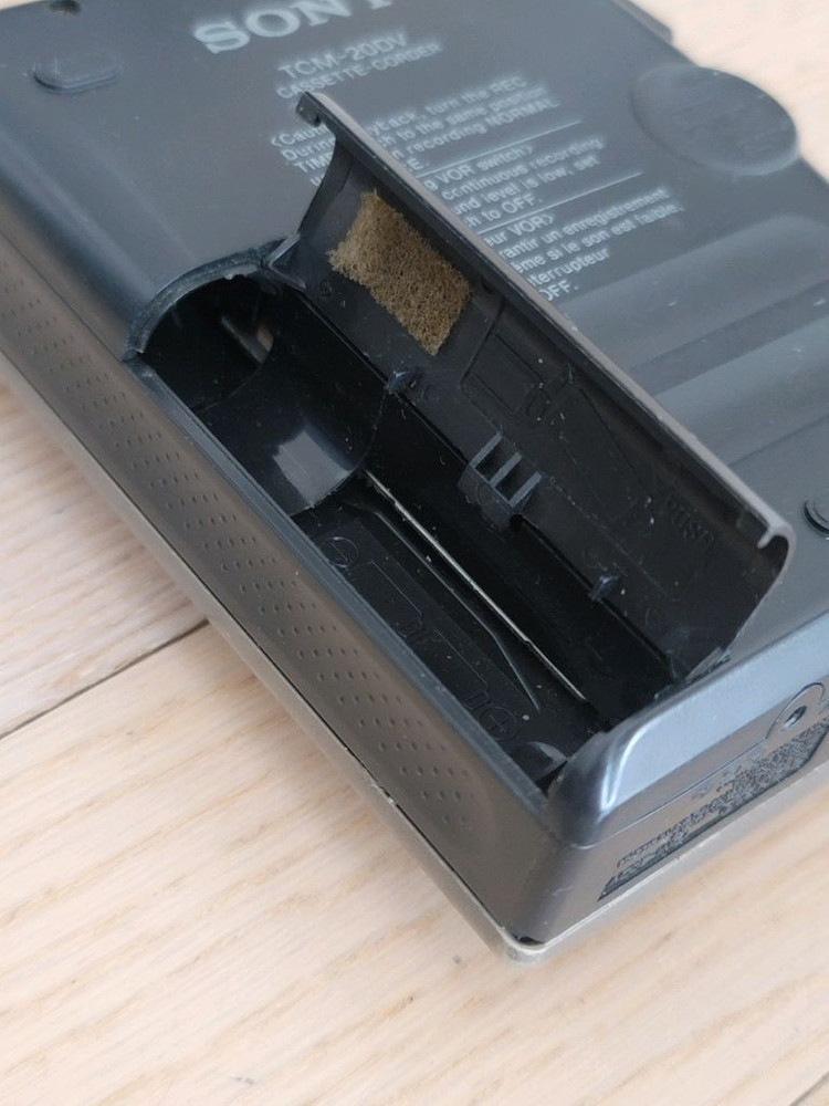 소니 빈티지 카세트 레코더 SONY TCM-20DV 부품용 이미지