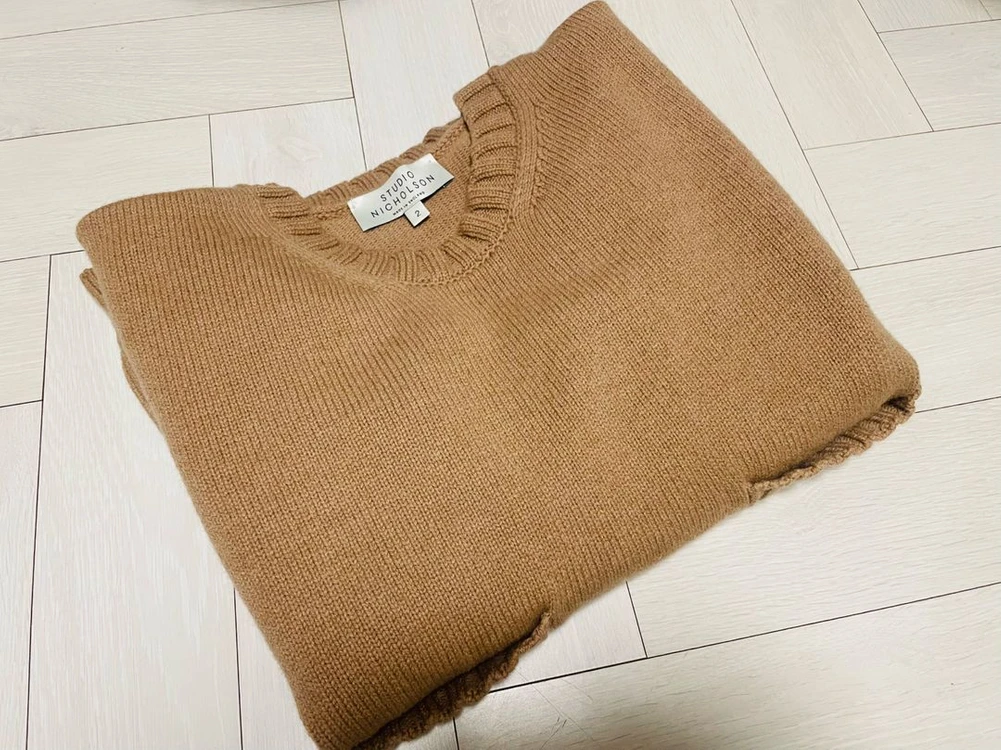 스튜디오니콜슨 nieto knit camel 이미지