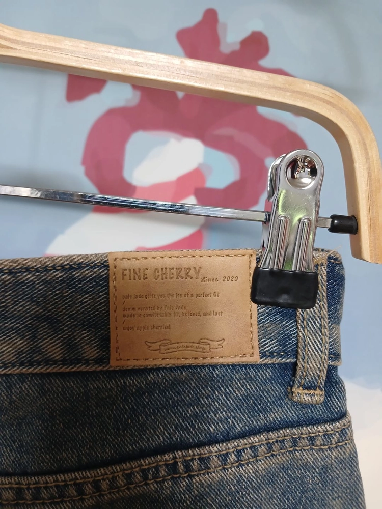 (M) 페일제이드 파인체리 와이드 데님 청바지 이미지