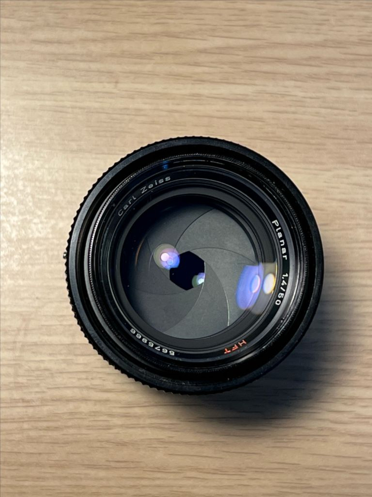 칼 자이스(Carl Zeiss) Planar 50mm f1.4 올림푸스 마이크로포서드 어댑터 포함 이미지