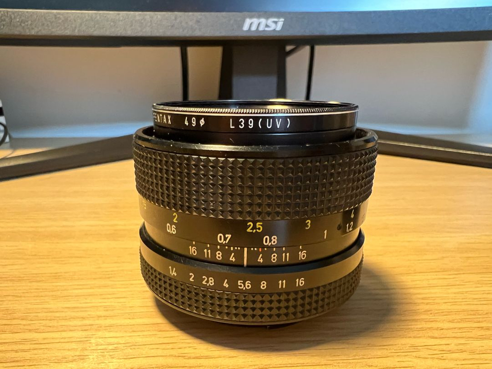 칼 자이스(Carl Zeiss) Planar 50mm f1.4 올림푸스 마이크로포서드 어댑터 포함 이미지