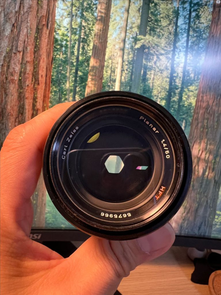 칼 자이스(Carl Zeiss) Planar 50mm f1.4 올림푸스 마이크로포서드 어댑터 포함 이미지