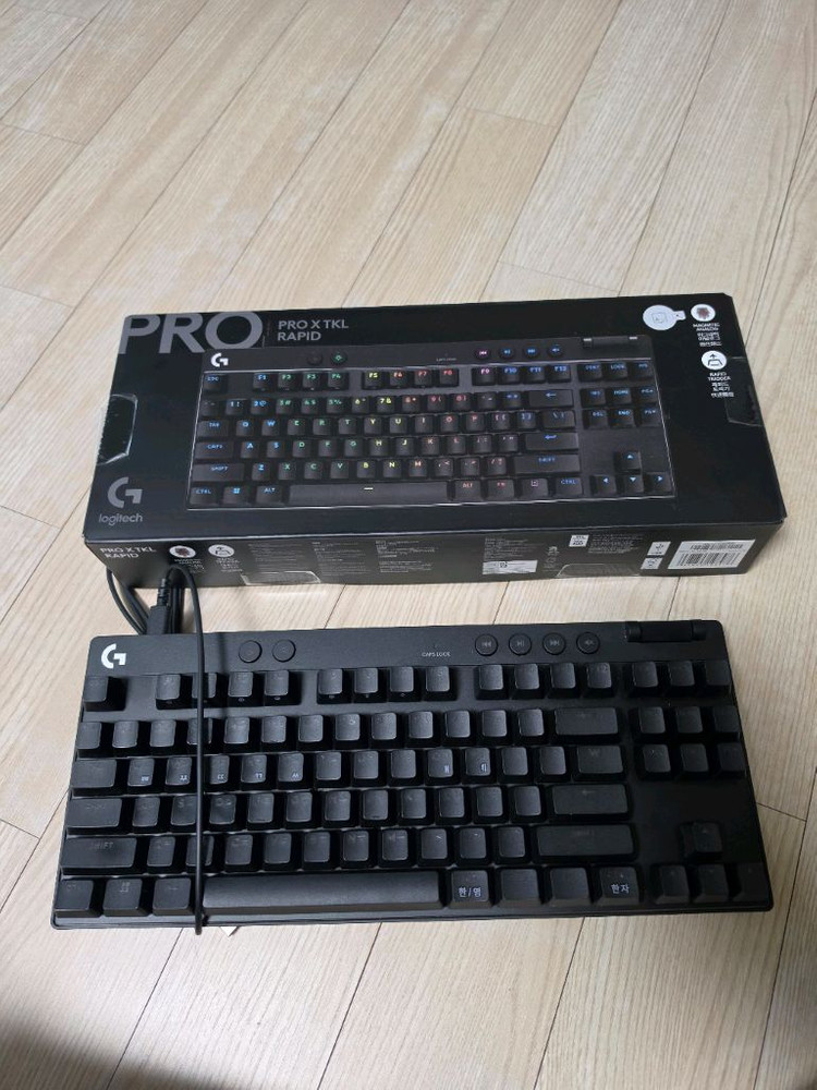로지텍 G PRO X TKL RAPID 키보드 블랙 마그네틱축 판매해요 이미지