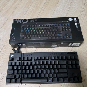 로지텍 G PRO X TKL RAPID 키보드 블랙 마그네틱축 판매해요 이미지