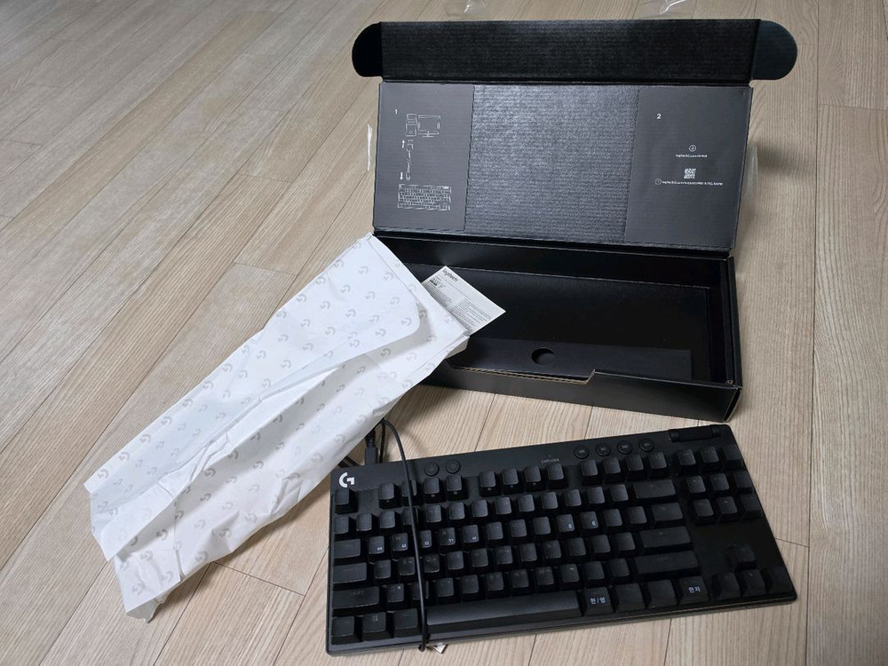 로지텍 G PRO X TKL RAPID 키보드 블랙 마그네틱축 판매해요 이미지
