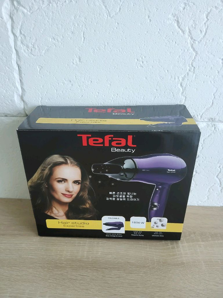 [새제품]테팔 뷰티 접이식 헤어드라이기 1800W 퍼플 이미지
