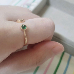 14k 디디에두보 탄생석반지 에메랄드 (5월) 이미지