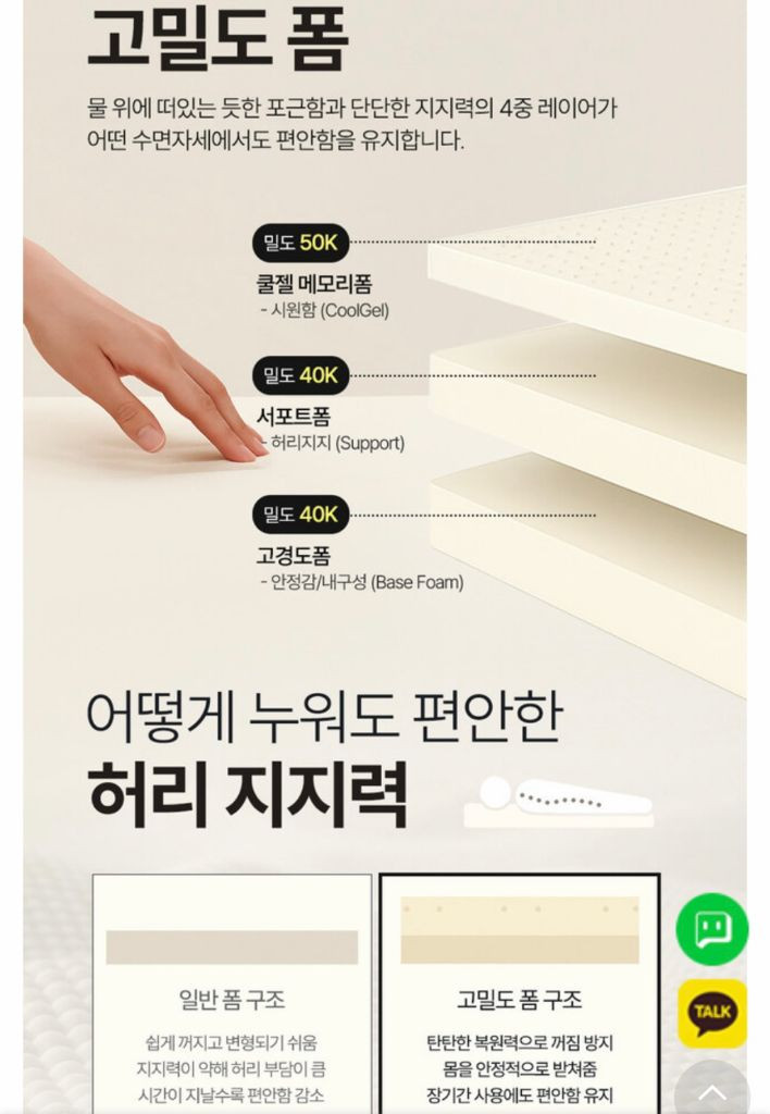 Therapedic 메모리폼 매트리스 퀸사이즈 s급 이미지