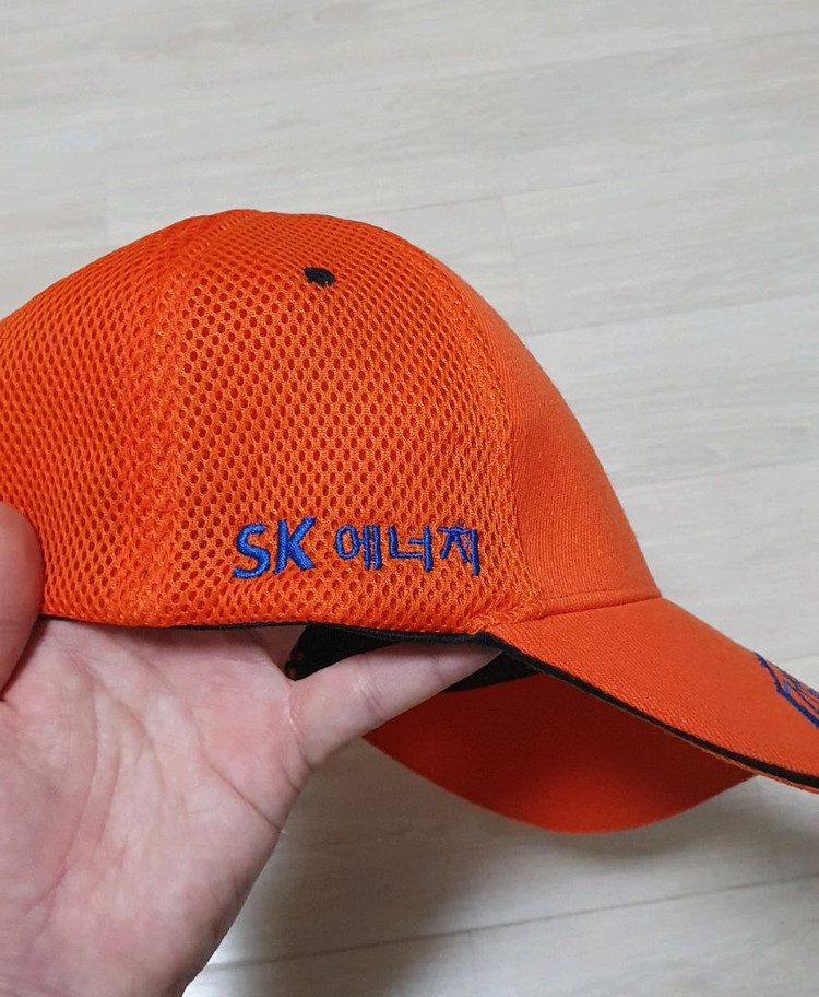 제주 유나이티드 모자.여성 프리.제주Fc 모자 주황 볼캡 굿즈 이미지