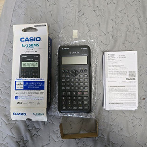 카시오 공학용 계산기 CASIO fx-350 MS 2 (개봉 신품에 준하는 풀박스 신동급+전용 파우치 증정) 이미지
