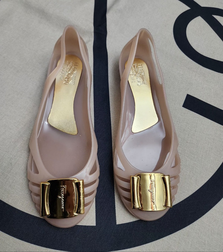 [FERRAGAMO 페라가모] 250mm 젤리슈즈 구두 이미지