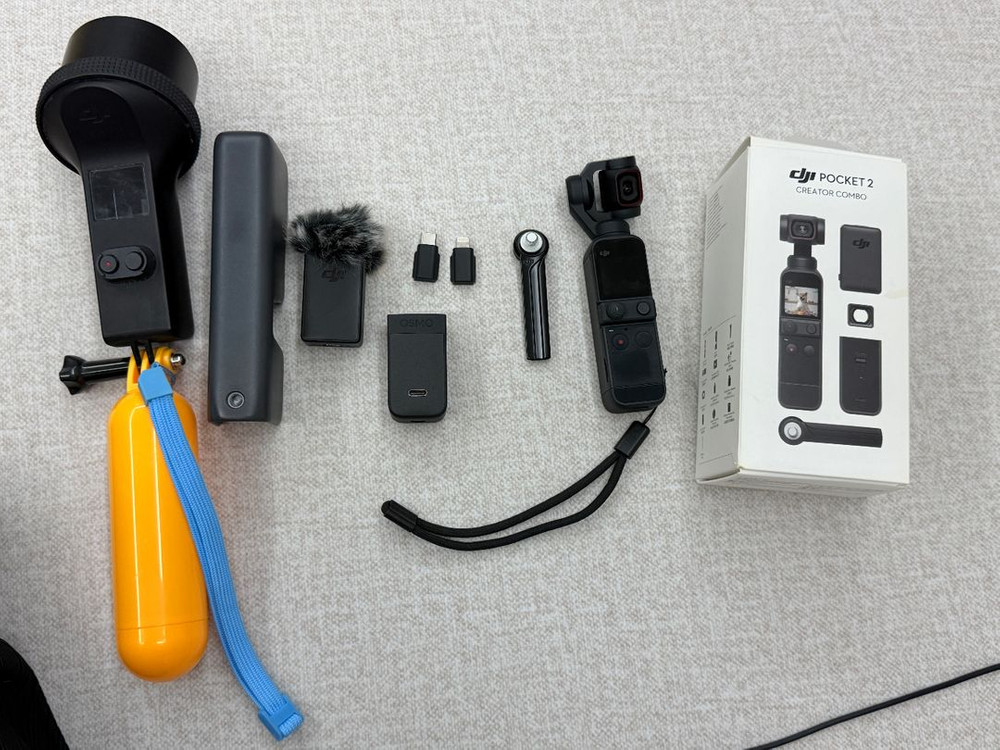 DJI 오즈모 포켓2 크리에이터 콤보 브이로그 촬영용 짐벌카메라 방수케이스 포함 이미지