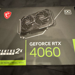 MSI 지포스 RTX 4060 벤투스 2X 블랙 OC D6 8GB 이미지