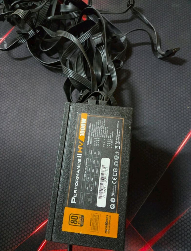 마이크로닉스 Performance II HV 1000W 파워 서플라이 모듈러 이미지