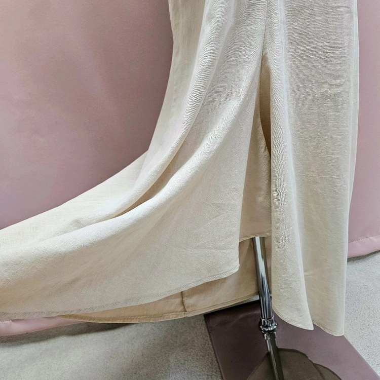 STUDIO S/P 베이지 셔링퍼프 언발 롱원피스 이미지
