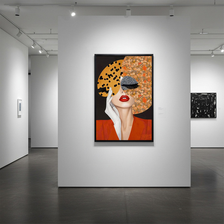 감정의 베일 그림 액자 팝아트 인테리어소품 여성그림 인물액자 대형 고급스러운 모던 거실 벽걸이 장식용 디자인 홈스타 이미지