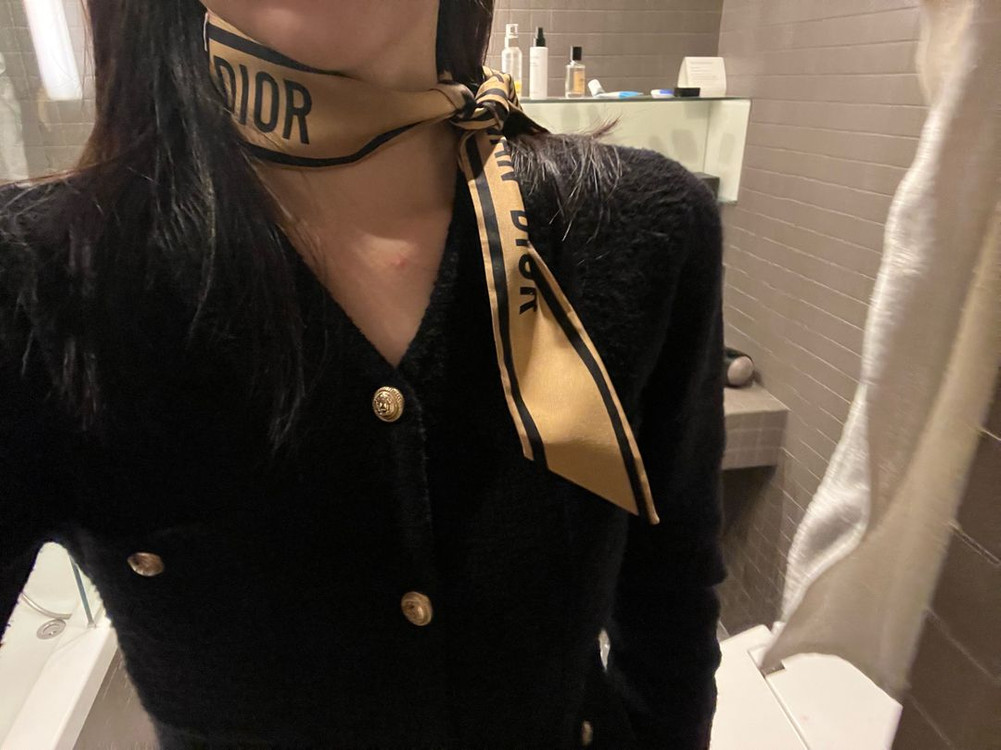 디올 미차 레오파트 베이직 스카프 이미지