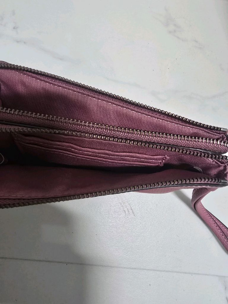 코치 핑크 미니지갑 이미지
