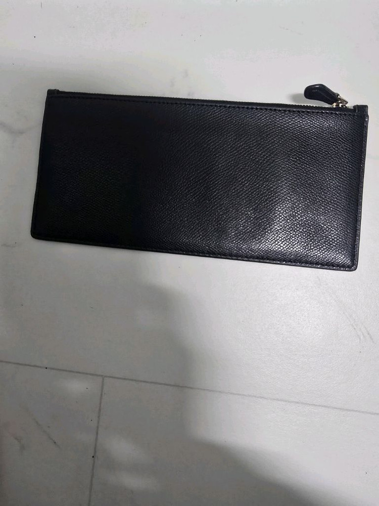 코치 블랙 파우치 지갑 이미지