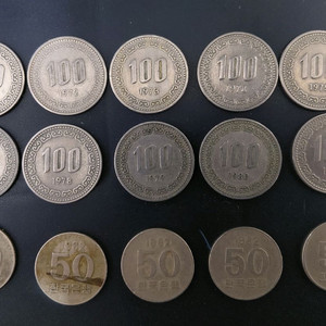 구도안 100원. 50원(1971년~1982년)세트 이미지