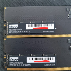 에센코어 클레브 DDR5 32GB 16GB 2장 5600MHz 하이닉스 A다이 언락 국내 정품 이미지
