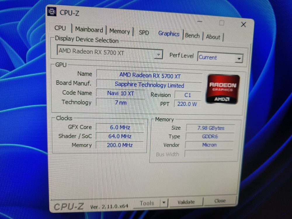 AMD 라데온 니트로+ RX5700XT OC 8G 그래픽카드 이미지
