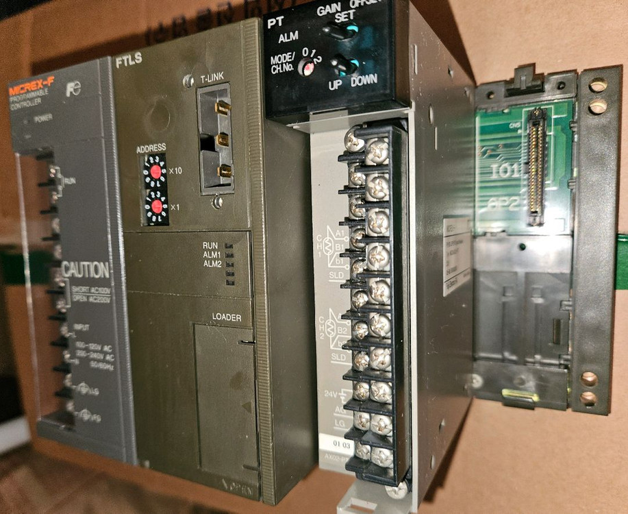 후지 PLC FUJI MICREX-F Power supply,TLINK interface 모듈세트 실사용품 일괄판매 이미지