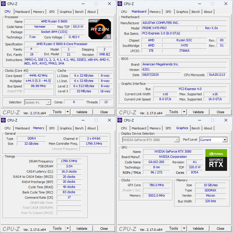 라이젠 5600, RTX 3080, 32GB 램, 2TB NVMe 게이밍 컴퓨터 조립 PC 본체 이미지