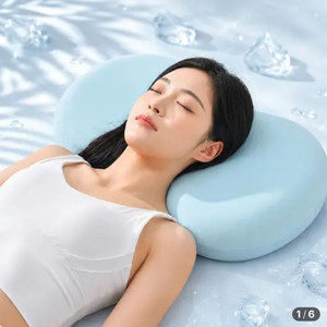 미개봉. 쿨쿨데이 아이스 말랑 모찌베개 메모리폼 냉감 숙면 베개(+커버) 이미지