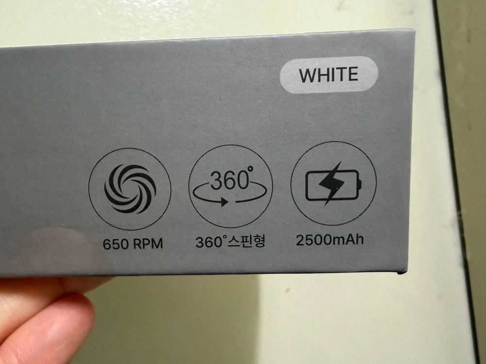 클린 풋 전동 발각질 제거기 ST-FS100 화이트 미개봉 이미지