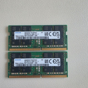 삼성노트북 메모리 DDR4/32GB2개 팝니다. 이미지