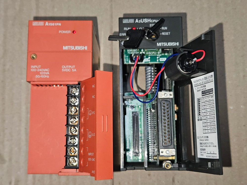 미쓰비시 PLC A1S61PN, A2USHCPU-S1 실사용품 A급 일괄판매 정상동작 이미지