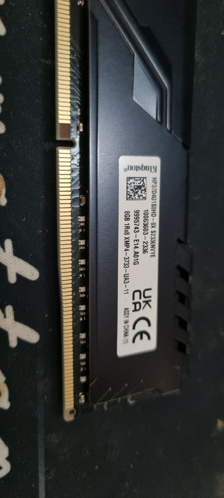 킹스톤 퓨리 하이퍼 X DDR4 8GB 2X 16GB 이미지
