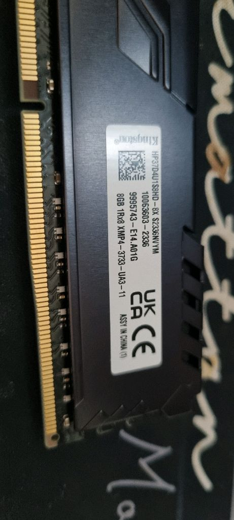 킹스톤 퓨리 하이퍼 X DDR4 8GB 2X 16GB 이미지