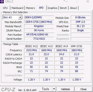 킹스톤 퓨리 하이퍼 X DDR4 8GB 2X 16GB 이미지