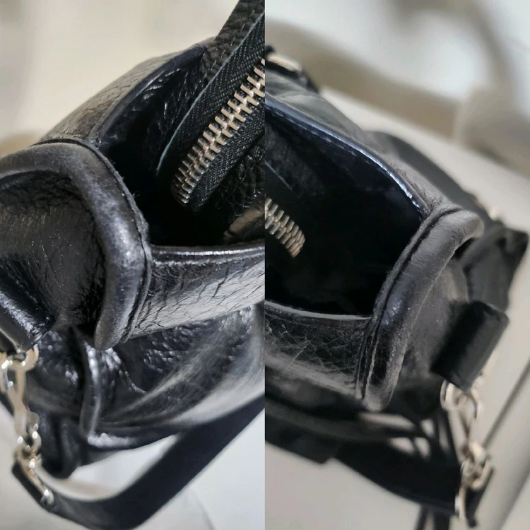 발렌시아가 모터 시티백 미디움 블랙 은장 이미지