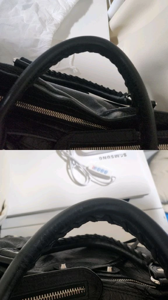 발렌시아가 모터 시티백 미디움 블랙 은장 이미지