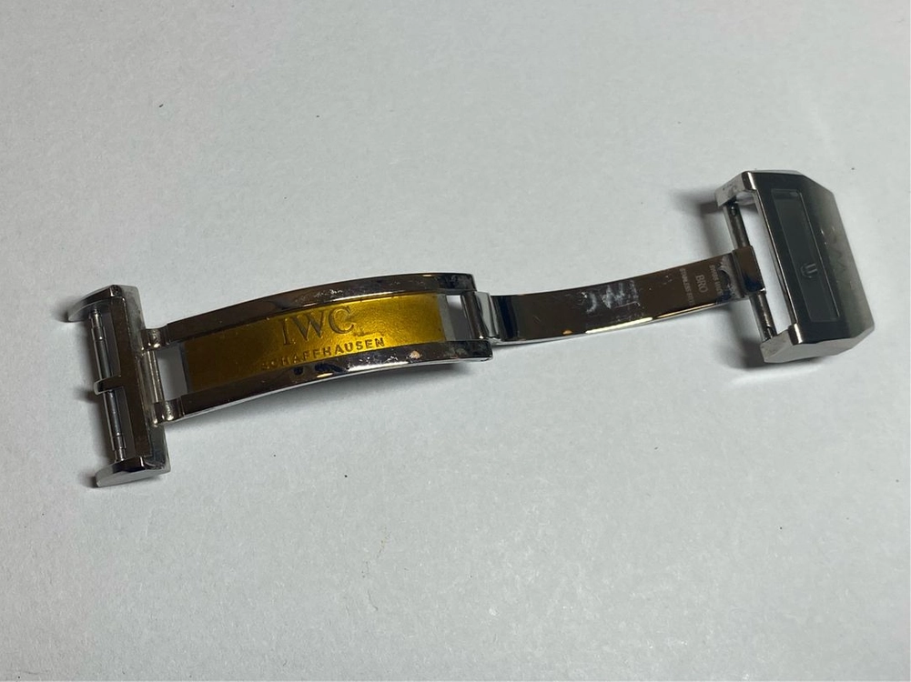 iWC 파일럿 가죽 블랙 스트랩 디버클 이미지
