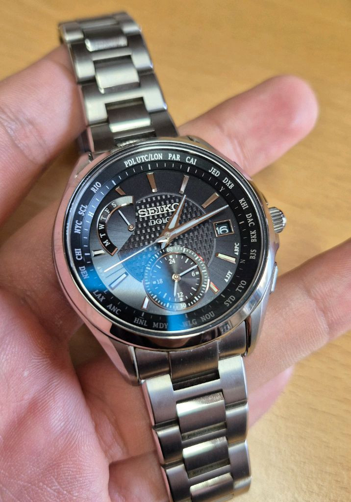 세이코 프리미엄 드레스 워치라인 세이코 돌체(Seiko Dolce) SADA025 티타늄 전파수신 시계 이미지