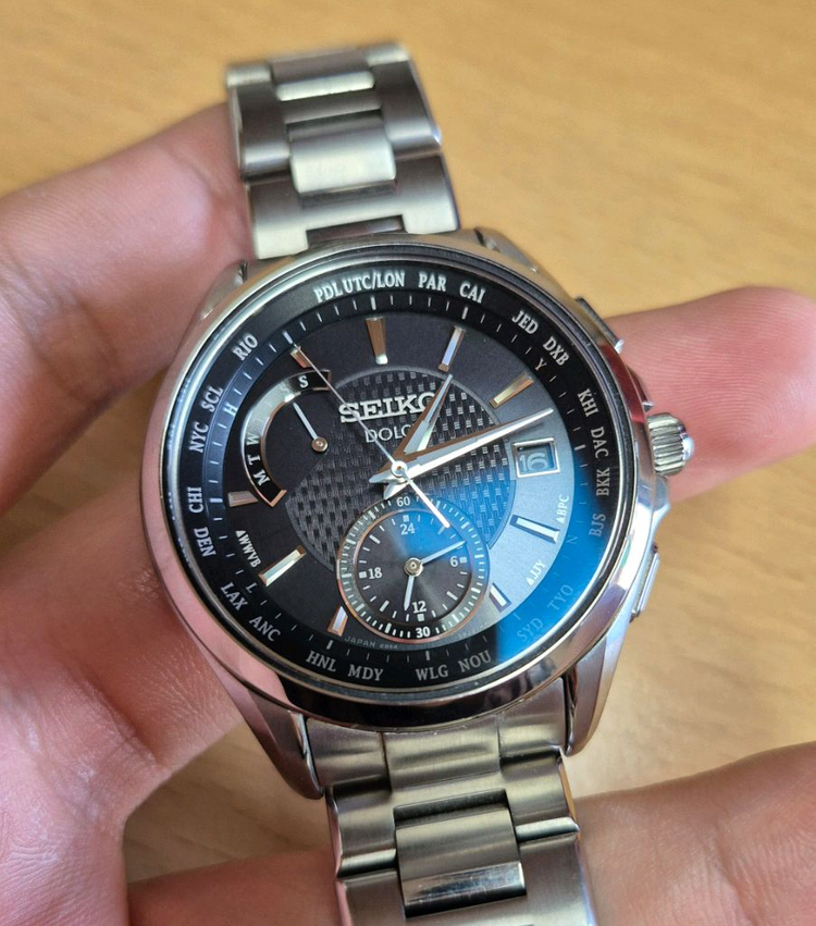 세이코 프리미엄 드레스 워치라인 세이코 돌체(Seiko Dolce) SADA025 티타늄 전파수신 시계 이미지