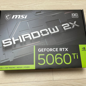 MSI RTX 5060 Ti SHADOW 2X OC 8GB 그래픽카드 이미지