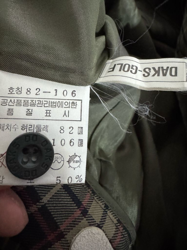 여성 닥스 Daks 골프 체크 스커트 치마 반바지 F 이미지