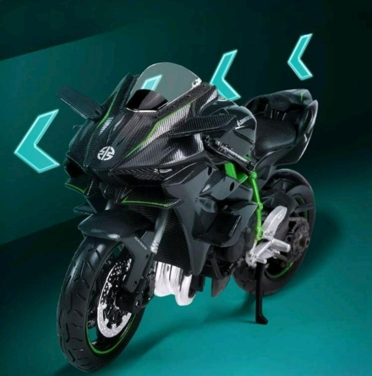 세계에서 가장 빠른 트랙 전용 양산형 바이크로 유명한 가와사키 닌자 H2R(Kawasaki Ninja H2R)의 미 이미지